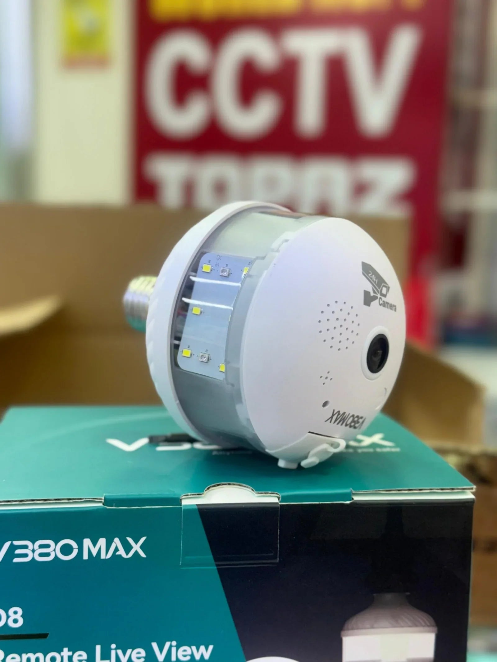 Pametna WiFi kamera u obliku sijalice V380-D8 – 8MP