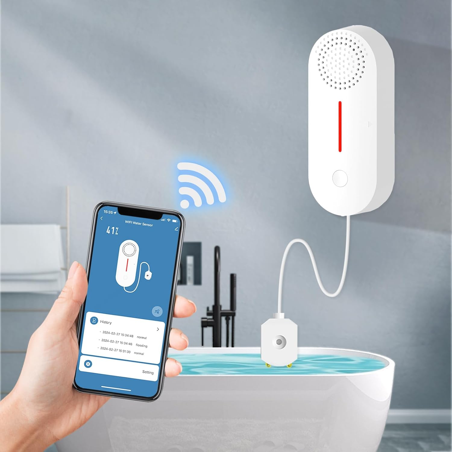 WiFi detektor curenja vode sa senzorom