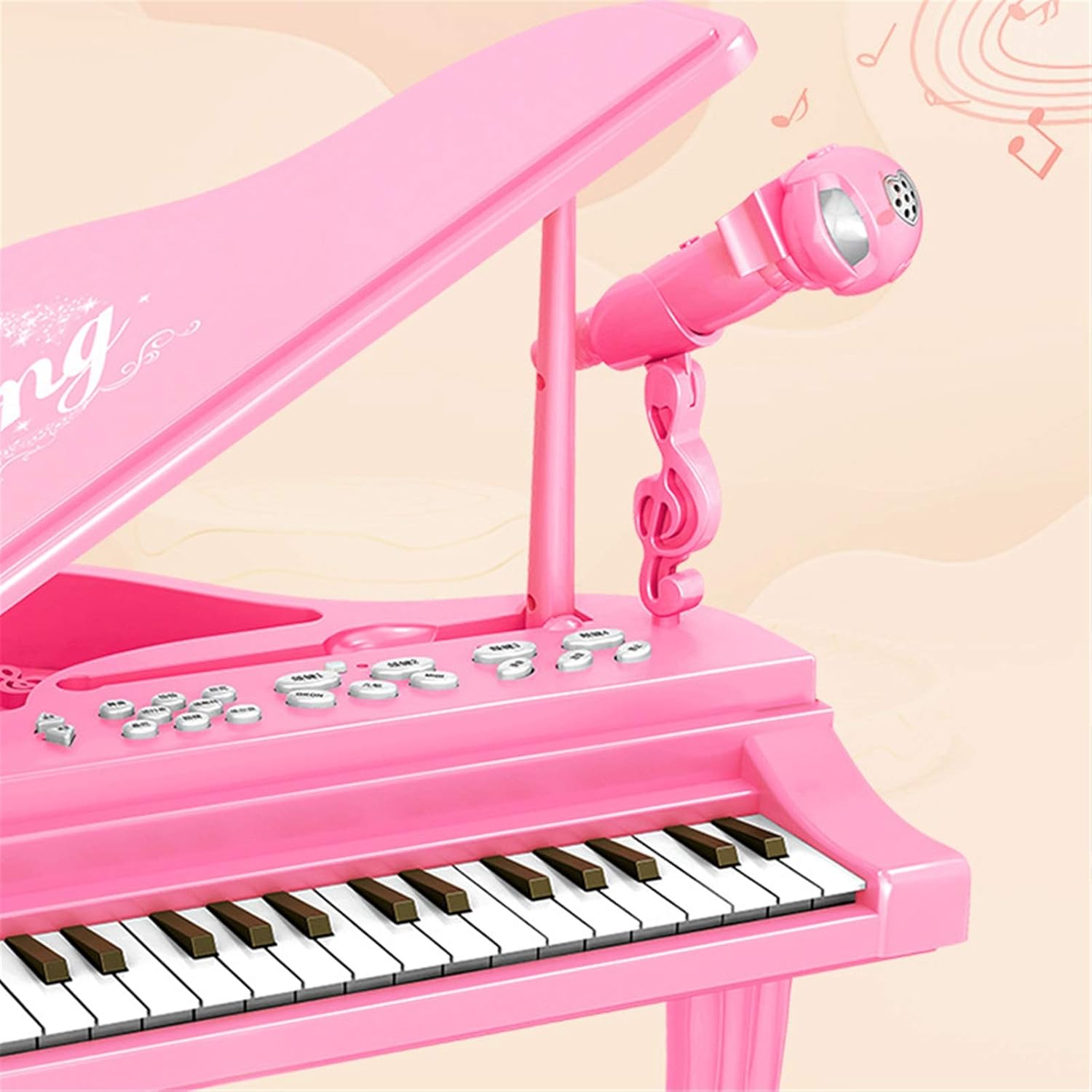 Piano set klavir sa mikrofonom i stolicom
