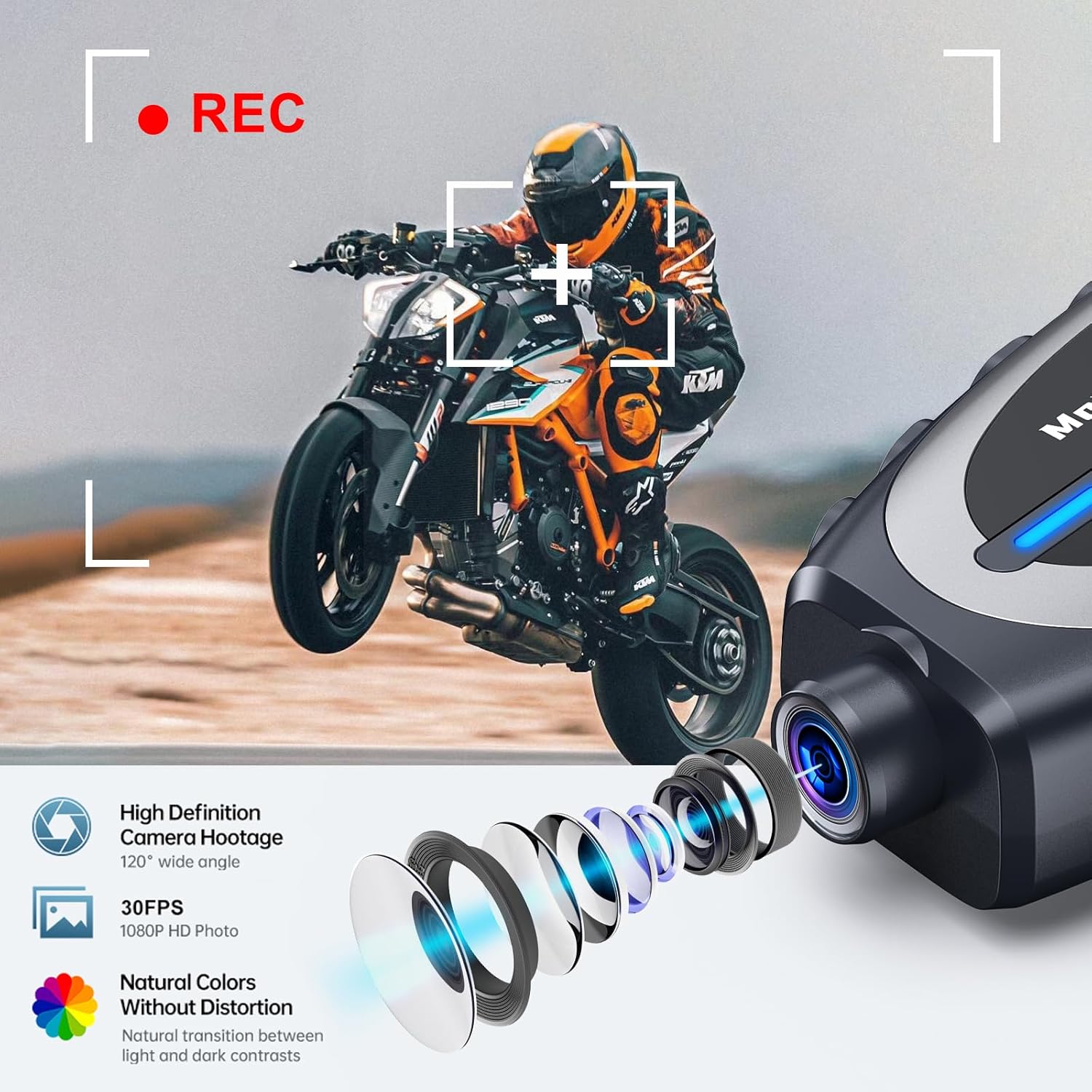 Komunikator za kacigu bluetooth sa kamerom