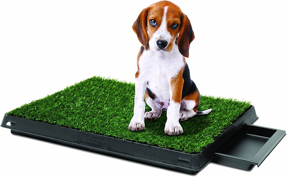 PET PARK DELUXE – Podloga za Obuku Pasa sa Veštačkom Travom i Posudom za Otpad