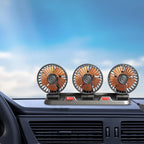 Trostruki Ventilator za Auto 12V – 3u1 Sistem za Brzo Hlađenje Vozila