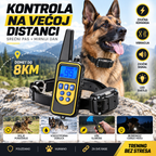 Teletakt Ogrlica za Dresuru Pasa do 8 km – Vodootporna Ogrlica za Trening i Kontrolu Ponašanja Psa