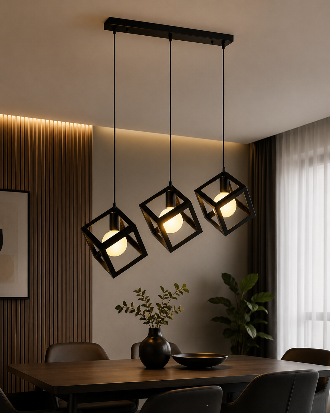 Cube LED Viseći Luster – Ekskluzivni Luster za Moderan Dom, Elegantna Premium Rasveta za Trpezariju i Dnevnu Sobu