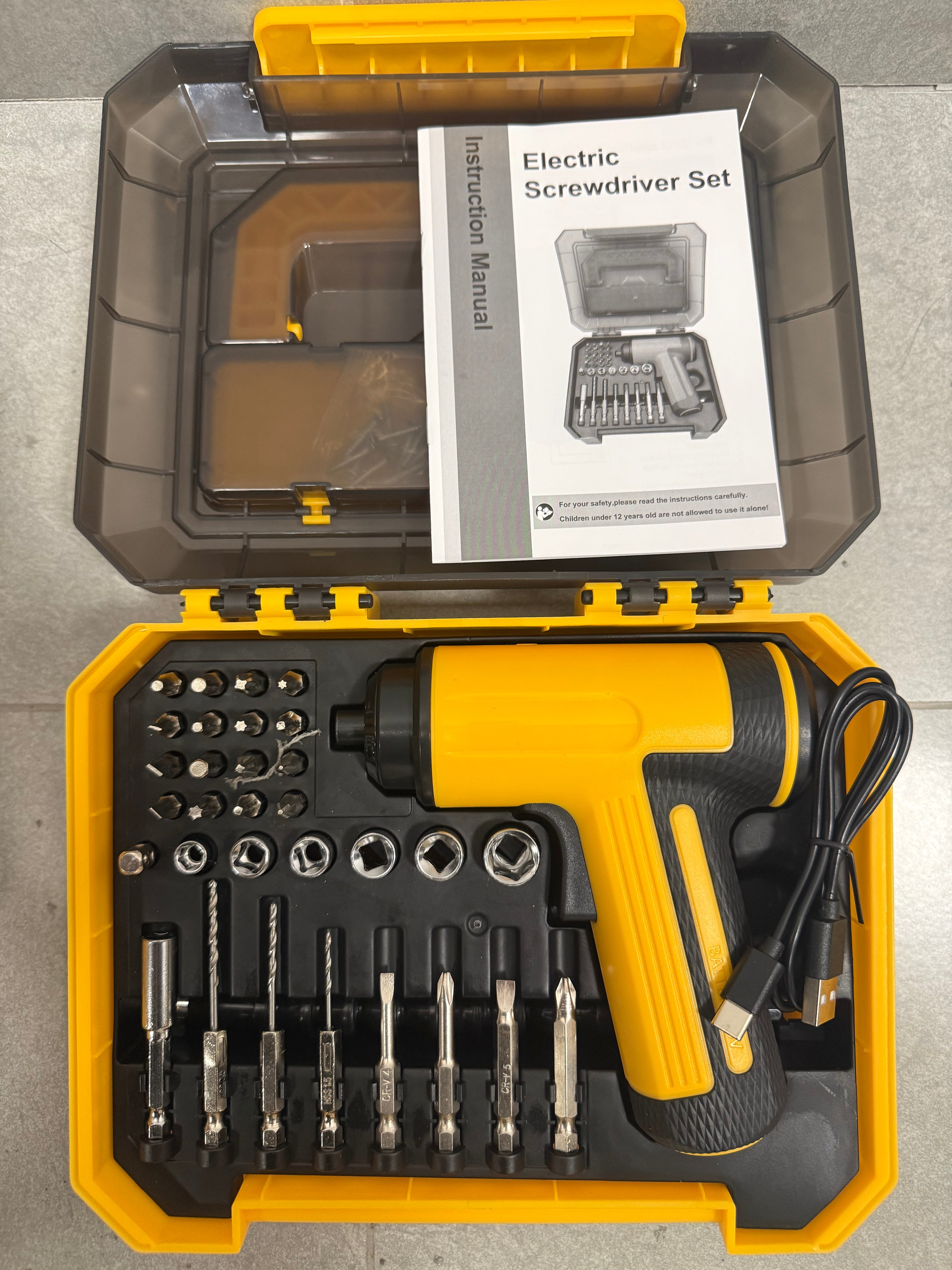 Električni odvijač set 45u1 – Klikster
