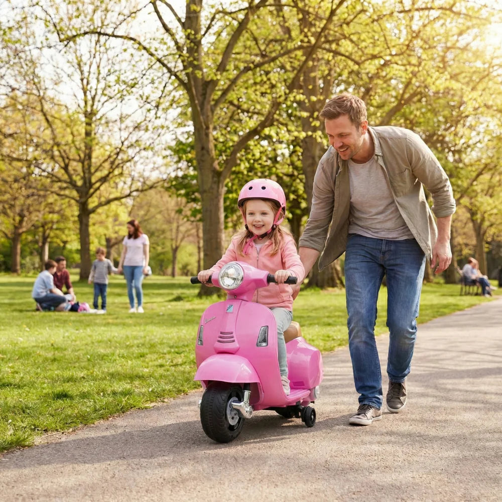 Električna Vespa za Decu na Akumulator – Bezbedan Skuter za Mališane