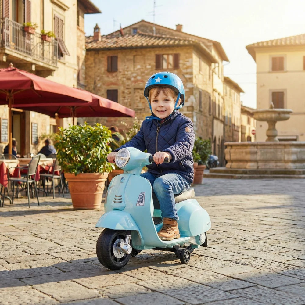 Električna Vespa za Decu na Akumulator – Bezbedan Skuter za Mališane