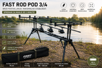 Rod Pod za Ribolov FAST 3/4 – Kompaktan, Stabilan i Lako Sklopiv