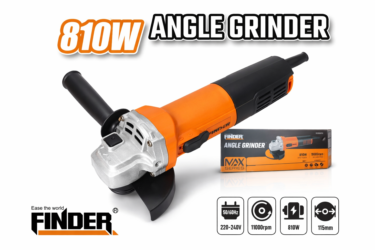 Ugaona Brusilica FINDER 810W – Max Series Profesionalna Brusilica 115mm