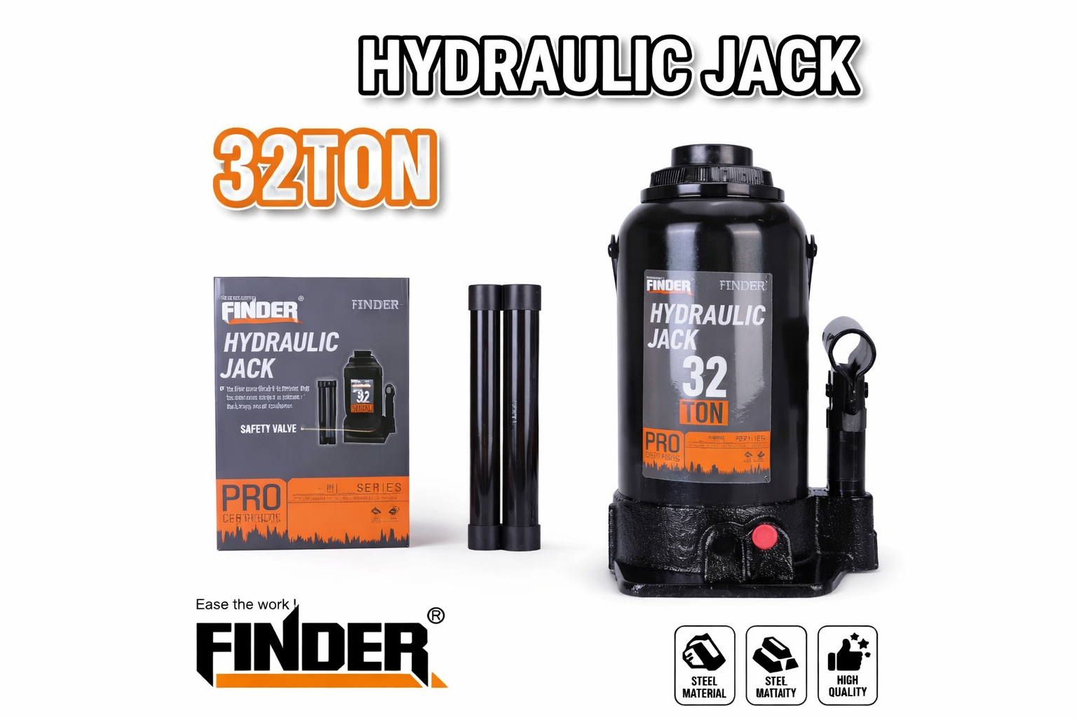 Finder Hidraulična Dizalica 32T Pro Series – Profesionalna Boca Dizalica 32 Tone