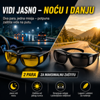 HD Naočare za Dnevnu i Noćnu Vožnju – Anti-Glare Naočare za Vozače protiv Odsjaja i Blještanja