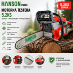 motorna testera, hanson testera, hanson motorna testera, testera 5.2ks, benzinska testera, motorna pila, testera za drva, testera za sečenje drveta, profesionalna motorna testera, testera za šumu, testera za domaćinstvo, lančana testera, motorna pila za drva, testera za ogrrev, alat za sečenje, baštenski alat, šumski alat, motorna testera jaka, testera za trupce, testera za grane, motorna pila profesionalna, benzinska pila, chainsaw, gasoline chainsaw, wood cutting saw, tree cutting saw, logging chainsaw, f
