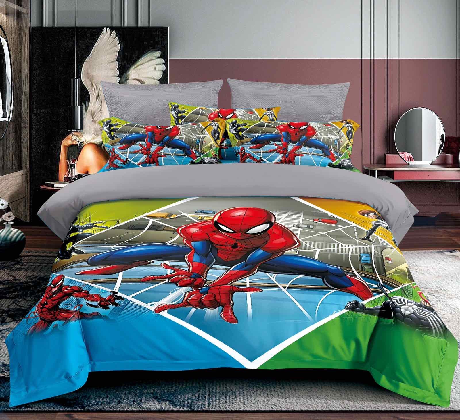 Dečija Posteljina Spider-Man 5D – Mekana, Udobna i Atraktivan Dizajn za Decu