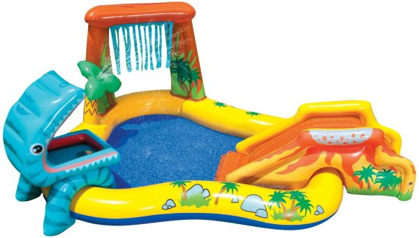 Dečiji Bazen INTEX Dino Play Centar – Vodena Zabava sa Toboganom i Fontanom
