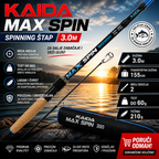 Kaida MAX SPIN 3m – Štap za pecanje 60g za Trofejni Ribolov