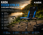 Kaida Feeder Stolica sa Policom i 2 Držača – Profesionalna Sklopiva Ribolovačka Stolica do 120 kg