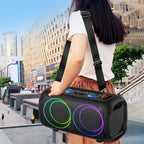 Karaoke Bluetooth Zvučnik ZQS-L17 40W sa Bežičnim Mikrofonom – Prenosivi Party Speaker sa LED Svetlima