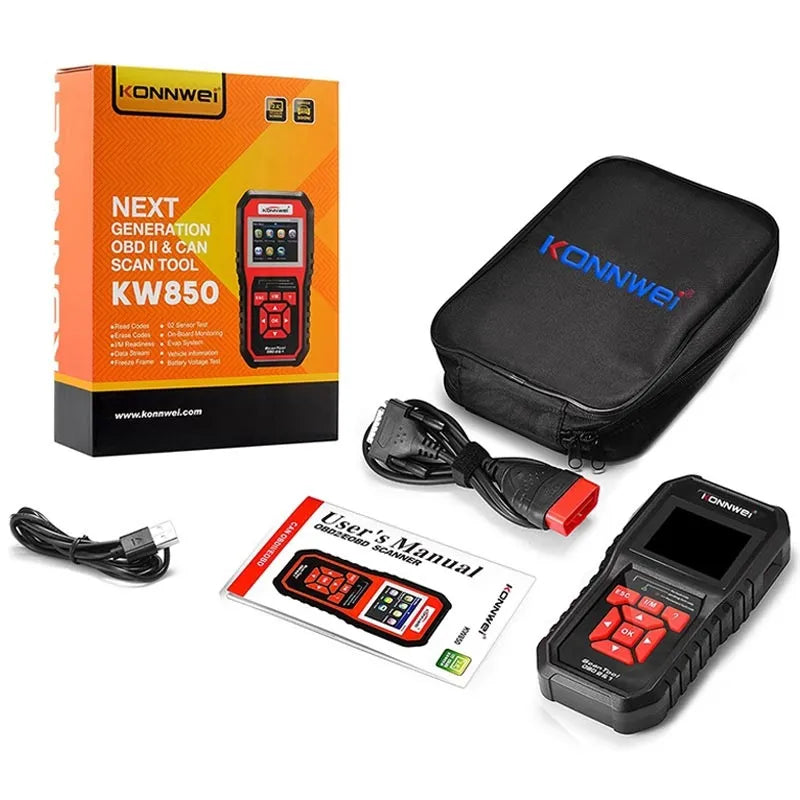 KONNWEI KW850 OBD2 Auto Dijagnostika – Profesionalni Skener sa LCD Ekranom