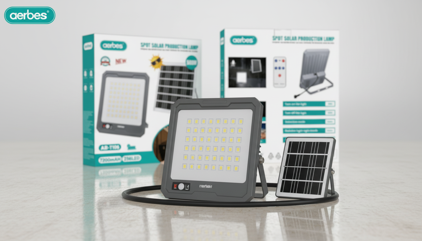 LED Solarni Reflektor sa Panelom – Snažno Svetlo Bez Struje i Kablova