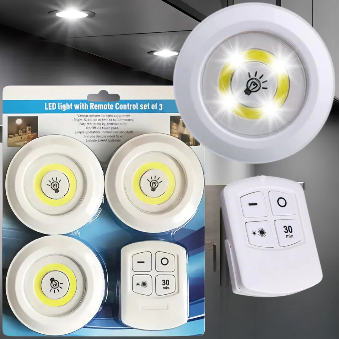 Pametna LED Svetla 3u1 – 6 Kom Set sa Daljinskim Upravljačem