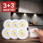Pametna LED Svetla 3u1 – 6 Kom Set sa Daljinskim Upravljačem