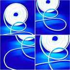 LED NEON flex traka - 10m 220v Plava