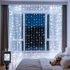 LED zavesa novogodisnja 3x3 metara Bela