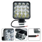 LED radni far 12V/24V – 16 LED dioda, snažno spot osvetljenje