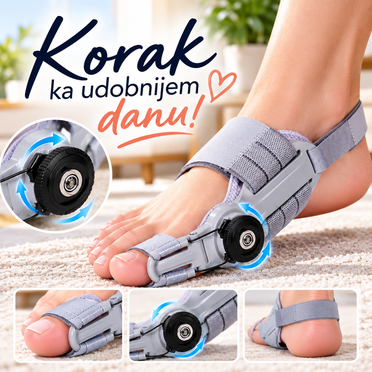 Longeta za Čukljeve sa Točkićem – Podesivi Fiksator za Stopalo