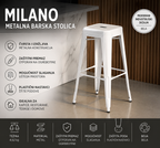 Milano Metalna Barska Stolica | Moderna Barska Stolica za Kuhinju i Šank
