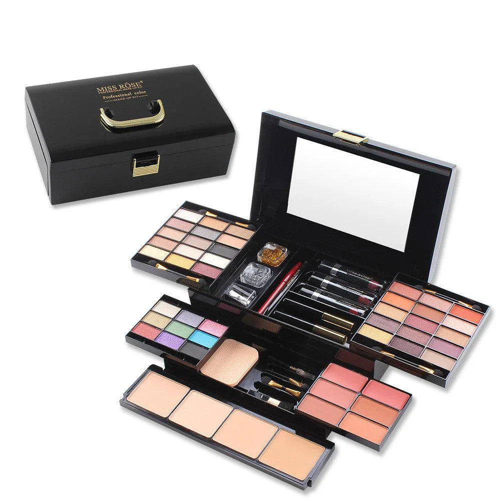 Mini Kofer sa Šminkom i Ogledalom – Prenosna Paleta za Profesionalni Make-up