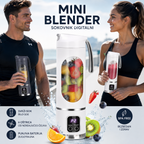 Mini Blender Sokovnik Digitalni – Prenosni USB Smoothie Blender sa Digitalnim Displejom za Voće, Šejkove i Proteinske Napitke
