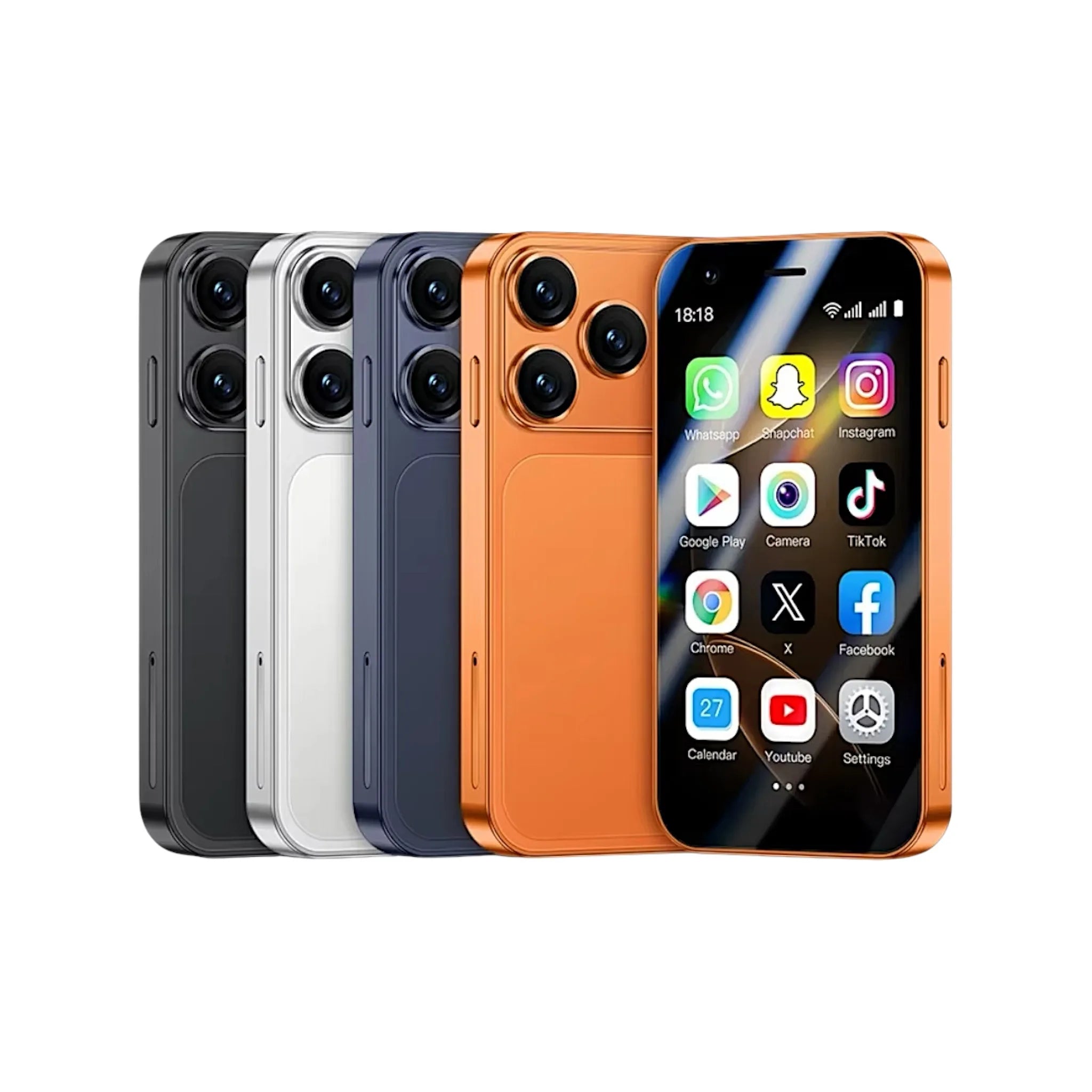  Mini iPhone 17 Pro Max 5G 4/64GB – Ultra Kompaktan Android 14 Smart Telefon sa Dual SIM, HD Kamerom i Premium Dizajnom