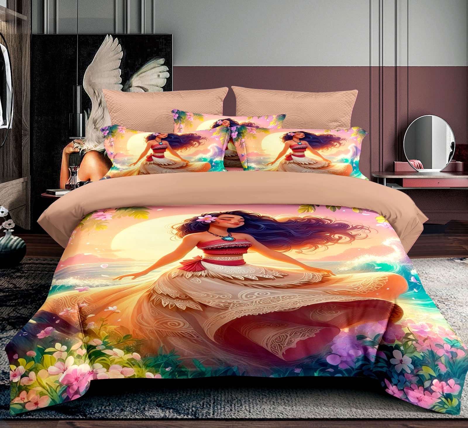 Moana Posteljina 140x200 5D – Premium Dečiji Set za Krevet sa 3D Efektom