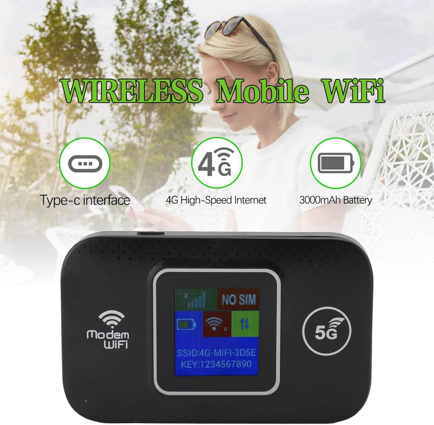 Mobilni WiFi Ruter 300Mbps – Brzi USB Wireless Hotspot za Do 10 Uređaja | Mobilni Internet Ruter za Putovanja