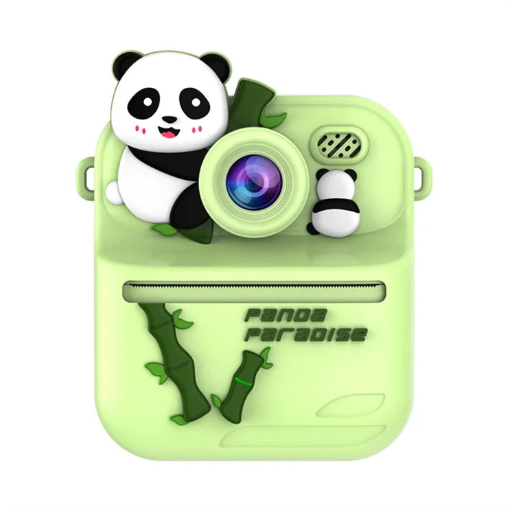 Panda Dečiji Fotoaparat sa Instant Štampom Slika – Selfi Kamera, Video Snimanje i Zabavne Igre za Decu