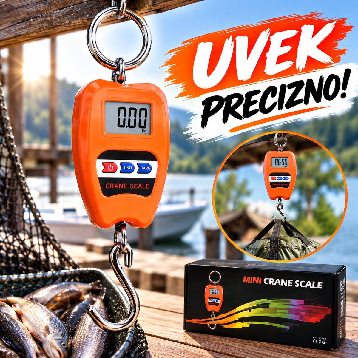 Vaga digitalna vaga do 200kg viseca vaga KANTAR