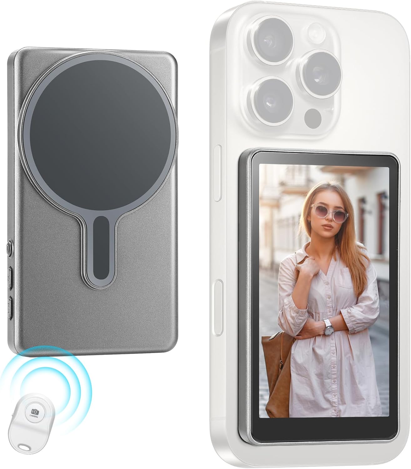Magnetni Selfie Monitor za Telefon 1080P – Bežični monitor za zadnju kameru