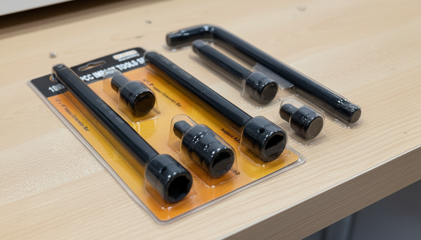Set produžetaka za gedoru 1/2" – 6 delova CR-MO | Udarni nastavci + kardanski zglob