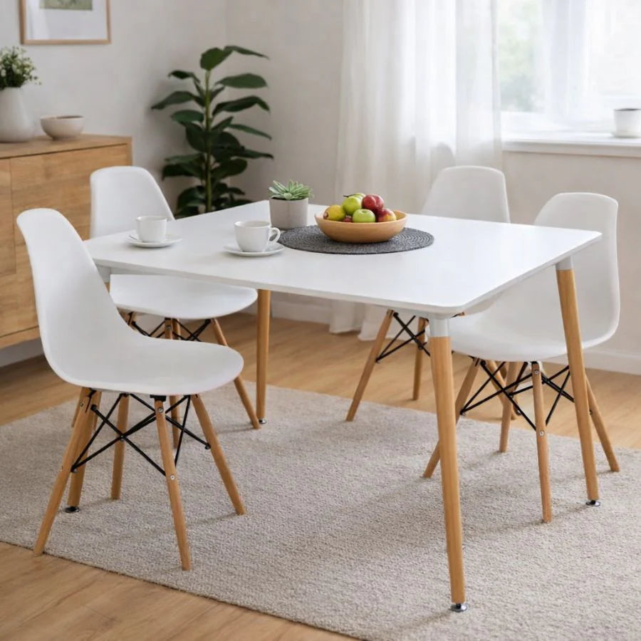 Skandinavski Sto 120x80 cm – Savršen za Dnevnu Sobu i Trpezariju