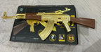 Zlatni Kalashnikov Gel Blaster – Zabavna Igračka Puška sa Vodenim Mecima za Decu