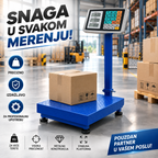 Industrijska Digitalna Vaga 150kg / 300kg / 500kg – Ojačana i Preklopna