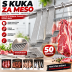 S Kuke za Meso 50 Komada – Metalne Kuke za Kačenje Mesa, Kobasica i Suhomesnatih Proizvoda