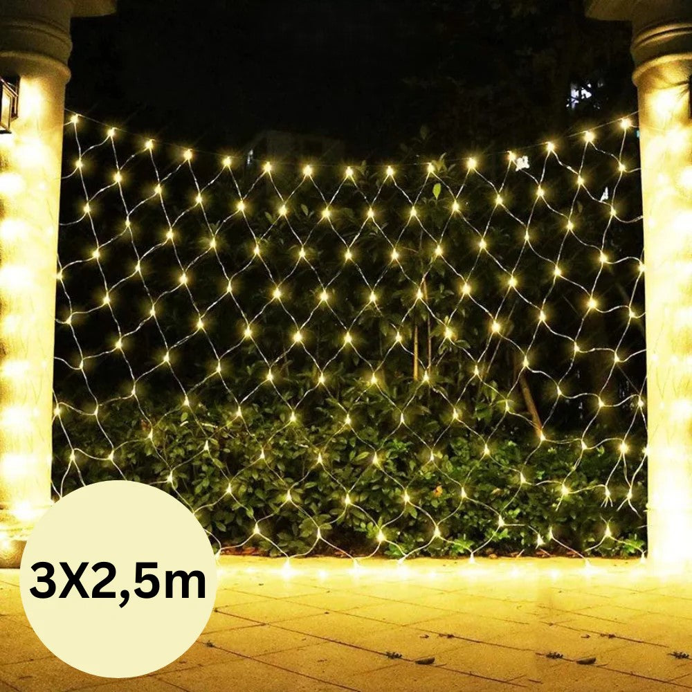 Novogodišnje LED lampice – mreža 3×2,5m