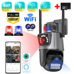 PTZ IP kamera 4K sa 2 sočiva 8x zoomom sirenom i microSD karticom 32GB